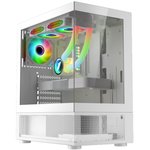 1STPLAYER MIKU Mi7-A White / ATX / 3x120mm LED fans / Mi7-A-WH-2F1R-W-1F1-W