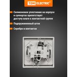 SQ1803-0106, Concealed doorbell (button), grey IP54 6A Vuoksa series