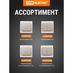 SQ1803-0106, Concealed doorbell (button), grey IP54 6A Vuoksa series