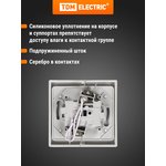 SQ1803-0107, Doorbell (button) with concealed light, grey IP54 6A Vuoksa series