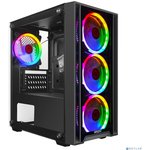 Ginzzu CL610 mATX FAN 4*12FRGB Белый