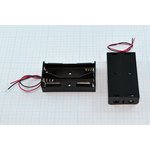 Батарейный отсек (держатель), 18650-2, BK-18650-2L, контакты 2L, [2-аккумулятора]