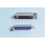 Разъем CENTRONICS розетка, шаг P2.16, контакты 50HC, монтаж на кабель ...