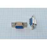 Разъем D-SUB розетка, контакты 9HP, на кабель, DB-9F