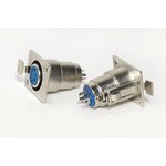 Разъем микрофонныйxLR розетка, контакты 4P, монтаж на блок фланец 2 отверстия ...