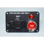 Панель, 110x70, 12В, переключатель кнопочный/Переключатель ключ, ILкрасный, линза 1