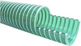 Фото 1/2 PVC, Flexible Tube, 51.6mm ID, 59.8mm OD, Green, 30m