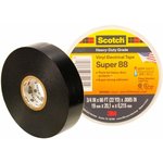 Scotch Super 88 19mm x 20m x 0.22mm black, premium PVC insulating tape