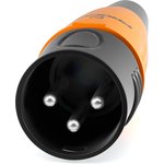 Разъем XLR штекер, под пайку, для фиксированной инсталляции, пластик ...