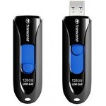 TS128GJF790K, Флеш накопитель 128GB Transcend JetFlash 790, USB 3.1, Черный/Синий