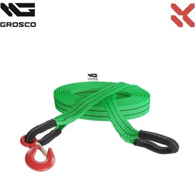 Фото 1/3 Буксировочный трос грузовой 60т / 12м крюк/петля. для буксировки авто до 30 тонн BTL6012HL