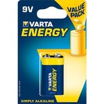 9V Батарейка VARTA Energy 6LR61 BL1 Alkaline, 1 шт.