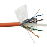 Кабель FTP, 4 пары, Кат. 6, LSZH, оранжевый, 305м в кат., LANMASTER LAN-6EFTP-LSZH-OR