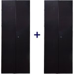 Комплект дверей 47U 800мм черный металл передняя, задняя-распашная -CBB-DR47-8x-S-M1
