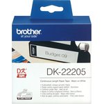 Brother DK22205 Лента бумажная клеящая белая 62мм (DK22205)