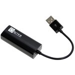 5bites Кабель-адаптер UA2-45-02BK USB2.0 сетевая карта -  RJ45 10/100 Мбит/с, 10см