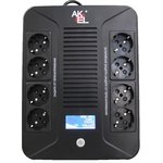 ИБП D210-HOME источник бесперебойного питания UPS 1000VA / 600W AVR, 8 розеток 888204