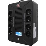 ИБП D210-HOME источник бесперебойного питания UPS 1000VA / 600W AVR, 8 розеток 888204