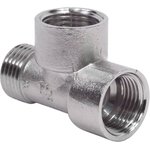 02381, VVN tee 1/2'x1/2'x1/2' transition, nickel-plated, VVN tee