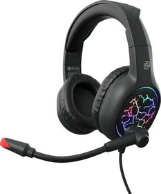 Фото 1/4 Гарнитура игровая Oklick HS-L930G SNORTER, для компьютера, мониторные, проводные, черный [1192375]