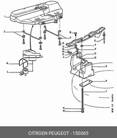 150065, ТОПЛИВНЫЙ БАК PEUGEOT 405