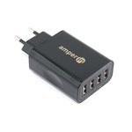 Блок питания (сетевой адаптер) Amperin 4-port USB*5V 2.4A (YDS-TC028-4-0-0) black