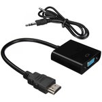 Кабель-адаптер ACD-DAHVF-01B |ACD-DAHVF-01B| HDMI-VGA, Golden Plated, 19m/15f ...