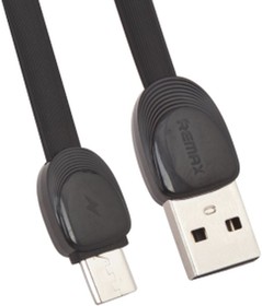 Фото 1/2 Кабель USB REMAX RC-040m Shell MicroUSB, 2.4А, 1м, TPE (черный)
