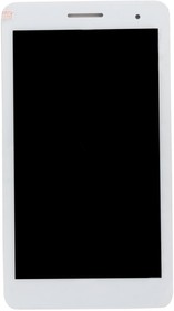 Фото 1/2 Дисплей (LCD модуль) для Huawei MediaPad T1-701U в сборе с тачскрином (белый)