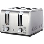 Тостер BQ T2001 Steel-Black, Мощность 1500 Вт, 7 степеней поджаривания ...