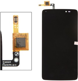 Фото 1/2 Дисплей (LCD модуль) для Alcatel OT6045 в сборе с тачскрином (черный)
