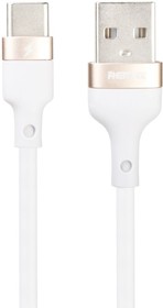 Фото 1/2 Кабель USB REMAX RC-137a Chaining Type-C, 3А, 1м, TPE (белый)