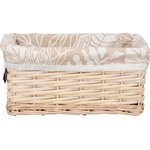 Корзина стеллажная "листья", 28x19x13 см, бежевая EW-92LM-S