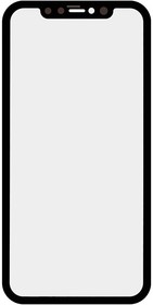 Фото 1/2 Стекло в сборе с рамкой для iPhone 11 олеофобное покрытие (черный)