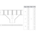 EKF Ответвитель T-образный для лестничного лотка 50x200 мм