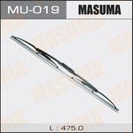 Щетка стеклоочистителя 475 мм каркасная 1 шт MASUMA Flat Wiper Blade MU-019