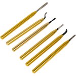 Набор шаберов из 6шт разного профиля с алмазным покрытием 680-0023 37204