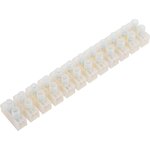 Зажим винтовой GZV-15-12-W, 15А, 12 пар, полиэтилен, белый, 1/10/400 475404