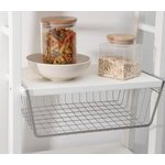 Корзина сетчатая навесная 41х24х14 см, на полку, хром 5106699