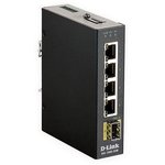 Коммутатор D-Link DIS-100G-5SW/A1A Промышленный неуправляемый коммутатор с 4 ...