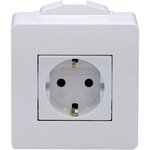 10482, Коробка для миниканалов с силовой розеткой