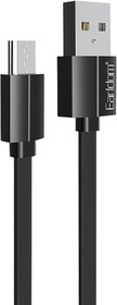Фото 1/2 Кабель USB Earldom EC-109M MicroUSB, 1м, TPE (черный)