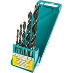 Набор спиральных свёрл по дереву 4,5,6,8,10 мм 5 пр. TD16872