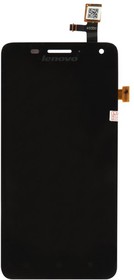 Фото 1/2 Дисплей (LCD модуль) для Lenovo S660 с тачскрином, 1-я категория (черный)