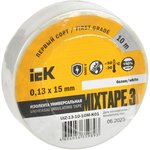 UIZ-13-10-10M-K01, MIXTAPE BASIC Изолента 0,13х15мм белая 10м IEK