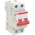 Рубильник 2п SHD202/32 рычаг красный ABB