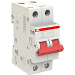 Рубильник 2п SHD202/40 рычаг красный ABB