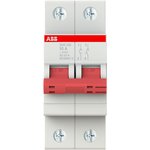 Рубильник 2п SHD202/50 рычаг красный ABB