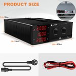 Лабораторный блок питания Amperin AI-W10020RS 100V, 20A