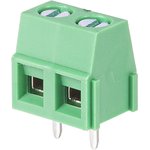 WJ127-5.0-02P-14-00A, Клеммник винтовой 2pin 5.0мм на плату